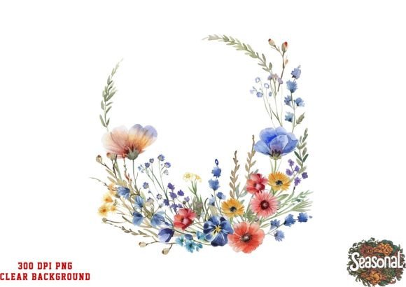 Download Watercolor Wildflower Clipart - Wildflower Collection