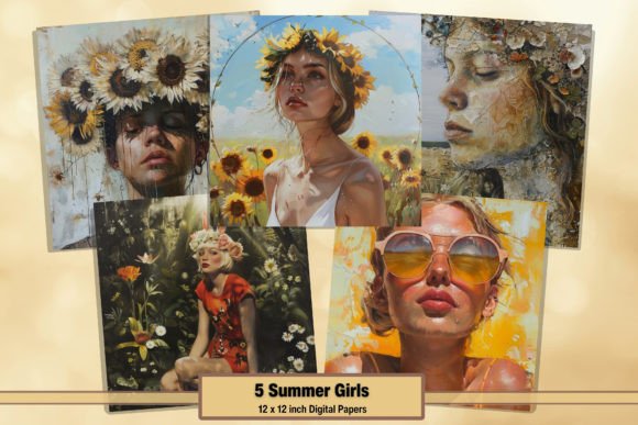 Download Summer Sunny Floral Girls Digitals 32 - Digitals Collection