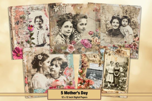 Download Printable Vintage Mother's Day Digitals - Digitals Collection