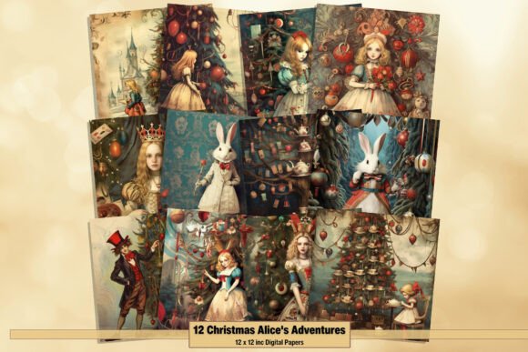 Download Christmas Alice's Adventures Digitals - Digitals Collection