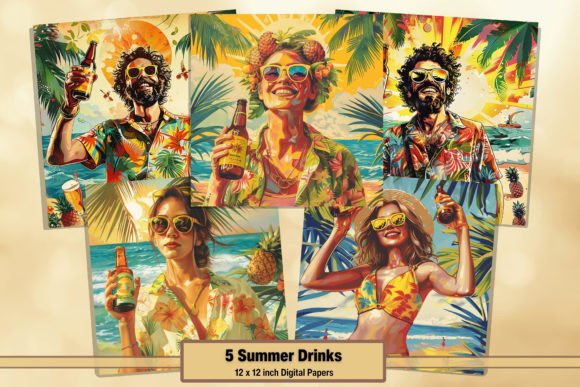 Download Summer Tropical People Drink Digitals 54 - Digitals Collection