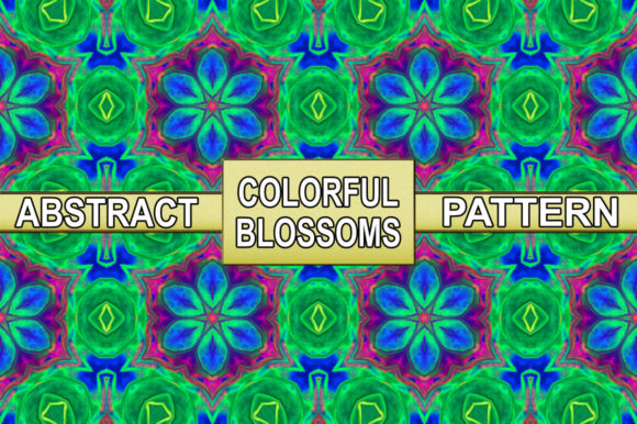 Download Seamless Artsy Colorful Blossoms Pattern - Colorful blossoms Collection