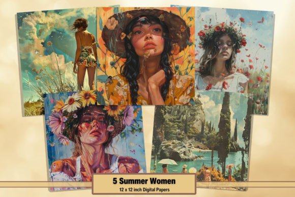 Download Summer Vintage Floral Women Digitals 35 - Digitals Collection