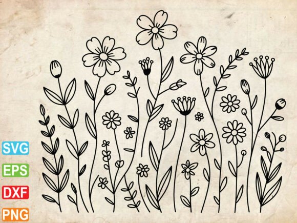 Download Wildflower SVG, Wildflowers Border Svg - Wildflower Collection