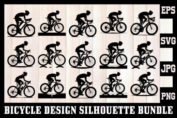 Download Cycling Silhouette Bundle | Bike Designs - Premium Bundle
