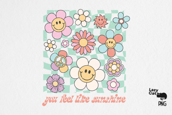 Download Retro Summer Flower PNG Sublimation - Retro Collection