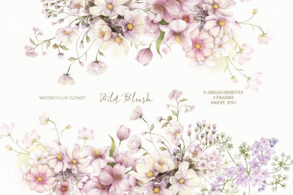 Download Watercolor Wildflower Clipart - Wildflower Collection